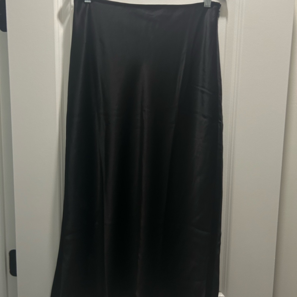 Calvin Klein Black Maxi Slip Skirt
